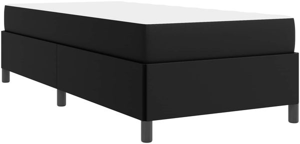 vidaXL Bettrahmen mit Matratze Schwarz 90 x 190 cm Stoff 3398974 Bild 8
