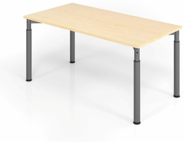 Schreibtisch 160x80cm Ahorn/Graphit