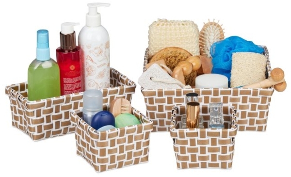 Aufbewahrungskorb 4er Set geflochten 10021783_686