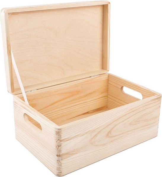 Creative Deco Aufbewahrungsbox mit Deckel 30x20x14 cm (1cm)