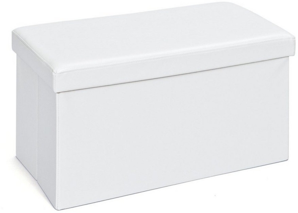 Inter Link Faltbox Setto groß Weiß mit Sitzpolster, 76 x 38 x 38 cm