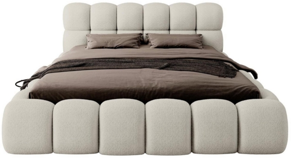 Compleo Polsterbett BUBBLE boucle Designerbett 140/160/180x200 BIZU, Wolkenbett Bild 3