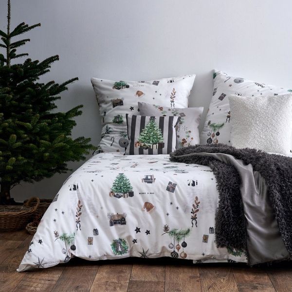 APELT Bettwäsche Max Flanell, Feinflanell, 2 teilig, Winterwelt