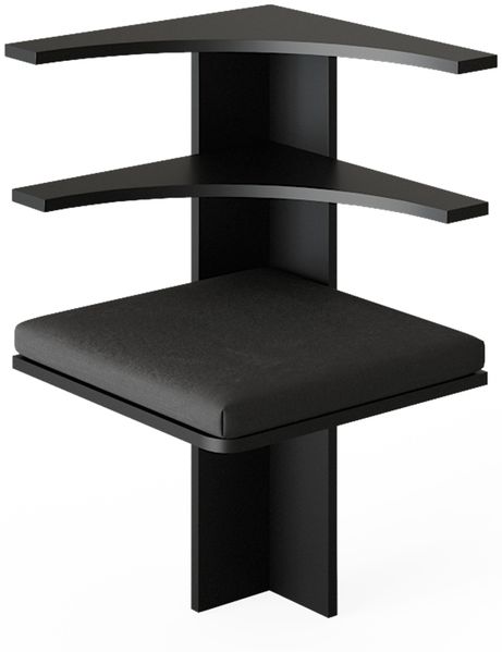Esszimmer-Eckbank Roman Schwarz 43.5 x 43.5 cm Vicco