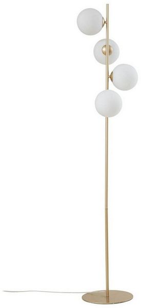 Lucande Stehlampe Isandro, Metall, Gold / Messing IP20, 4x8 W LED
