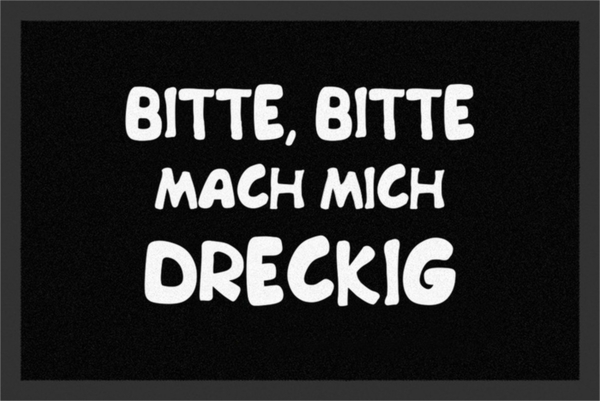 Rockbites - Fußmatte Türmatte "Mach mich dreckig" Schwarz Nr. 42 (100803)*