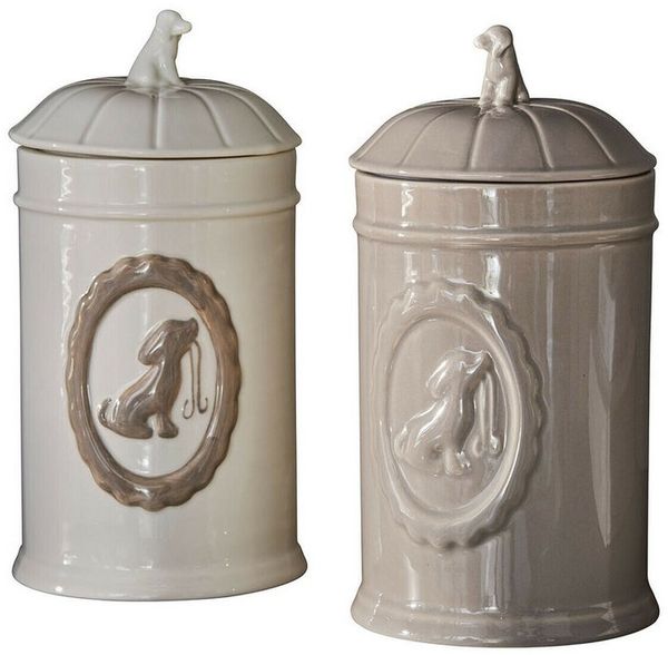 Mirabeau Vorratsdose Dose 2er Set Ruunja weiß/beige, Porzellan