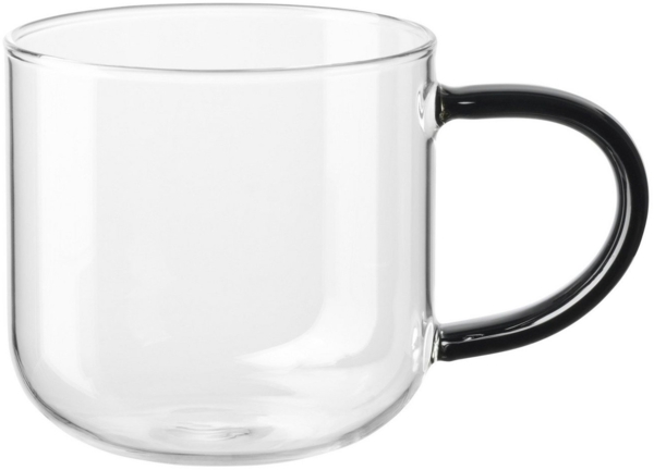 ASA Coppa Black Henkelbecher Glas 0,4 l