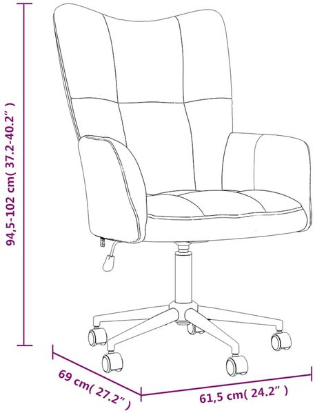 vidaXL Relaxsessel Rosa Samt [328176] Bild 8