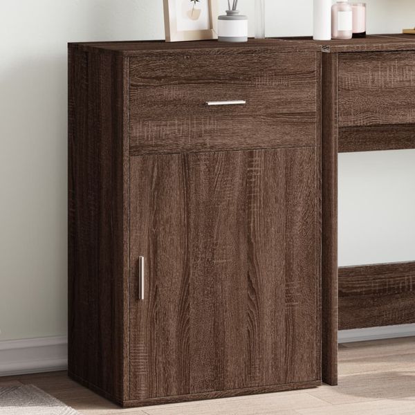 vidaXL Beistellschrank Braun Eichen-Optik 56,5x39x90 cm Holzwerkstoff 840715