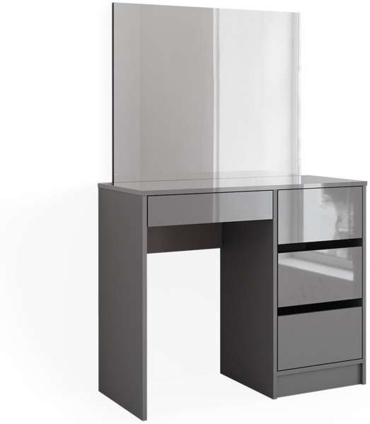 Schminktisch Sherry Grau 90 cm mit Spiegel Vicco