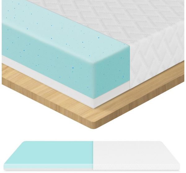ROYGBIV, Topper Matratzentopper, Gel Topper für Komfort und Druckentlastung, 5 cm hoch, Bett Topper mit H2/H3 Härte, vielseitiger Mattress Topper