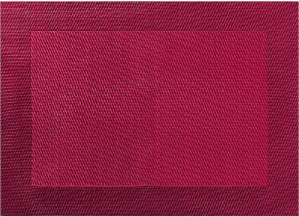 ASA SELECTION Platzset Asa Tischset mit gewebtem Rand Granatapfelrot (46 x 33 cm)