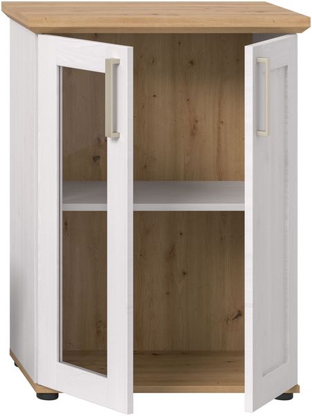 Vitrine (B/H/T: 64x88x37 cm) in Sibiu Lärche Nachbildung
