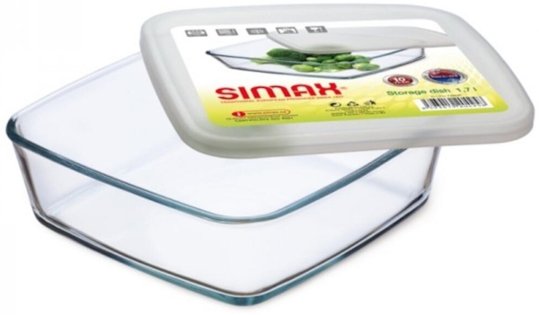 SIMAX Glas Frischhaltedose mit Deckel 15 x 15 cm 0,5l - A
