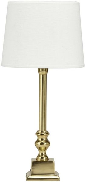 PR Home 1163602-20166 Tischleuchte Linné Gold Lampenschirm cremeweiß 46cm
