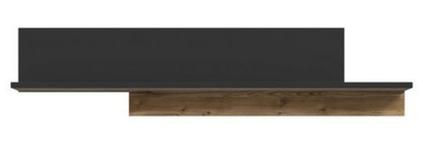 FORTE Hayato Wandpaneel, Holzwerkstoff, Braun/Schwarz, 154 x 35,4 x 21,9 cm Bild 4