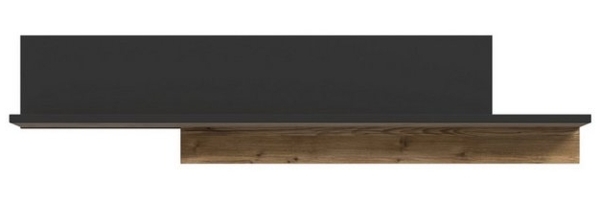 FORTE Hayato Wandpaneel, Holzwerkstoff, Braun/Schwarz, 154 x 35,4 x 21,9 cm Bild 1