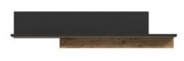 FORTE Hayato Wandpaneel, Holzwerkstoff, Braun/Schwarz, 154 x 35,4 x 21,9 cm Bild 6