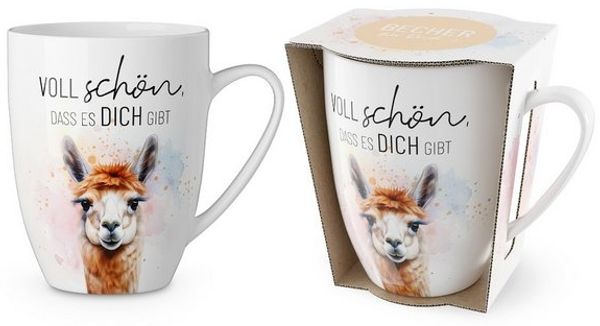 Kaffeetasse Tee Kaffee Tasse Becher 0,25l Geschenk la vida Lama 9508061