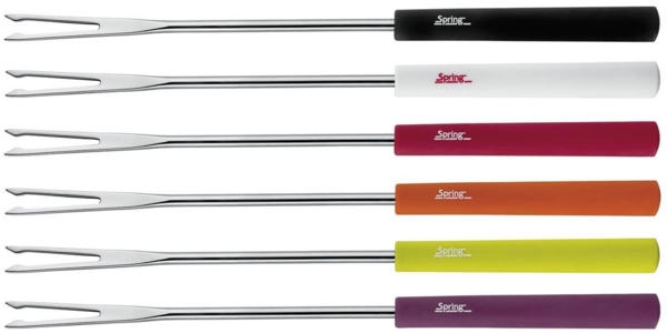 Fleischfondue-Gabeln BASIC bunt 6 Stk.
