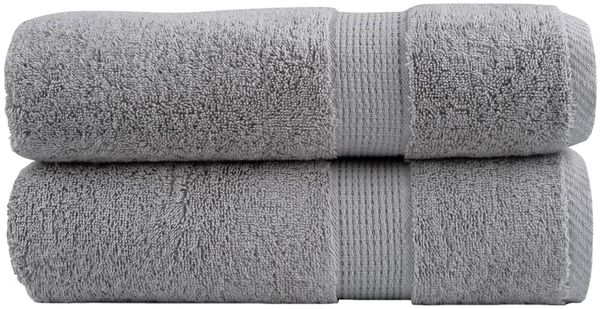 vidaXL Premium Handtücher SOLUND 2 Stk. Grau 50x100 cm 600 g/m² 137305