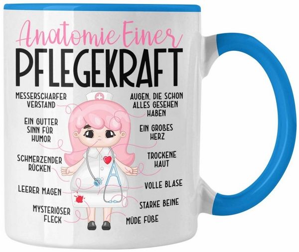 Trendation Tasse Pflegefachkraft Tasse Geschenk Anatomie Einer Pflege Frauen Pflegerin