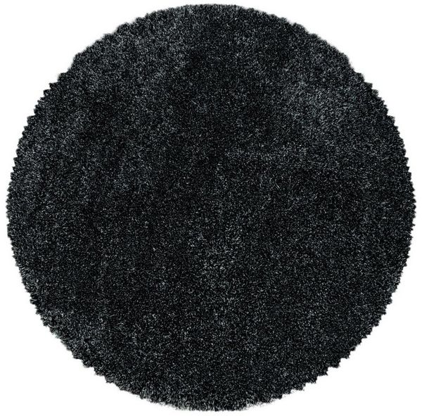 Carpettex Hochflor-Teppich Unicolor - Einfarbig, Rund, Höhe: 30 mm, Runder Teppich Wohnzimmer Einfarbig Shaggy versch. farben und größen