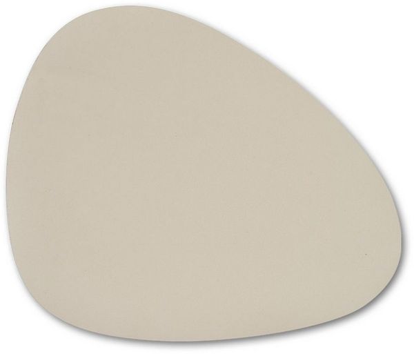 Basera® Platzset 6er-Platzset Kunstleder gebogen, (6-St), creme, 42 x 34 cm