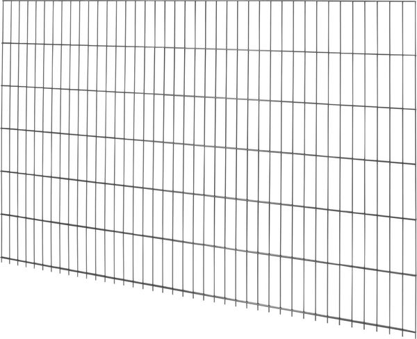 Floraworld Doppelstabmatte-Zaun Comfort 201 x 123 cm anthrazit