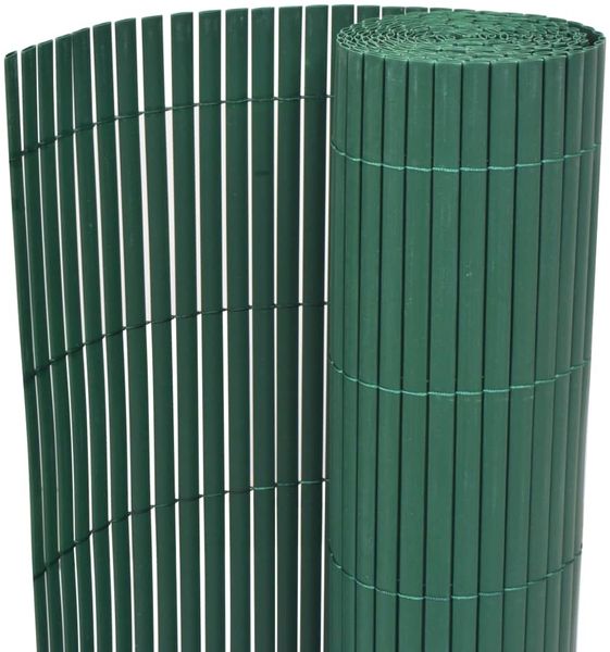 vidaXL Gartenzaun Doppelseitig PVC 90x300 cm Grün 43623