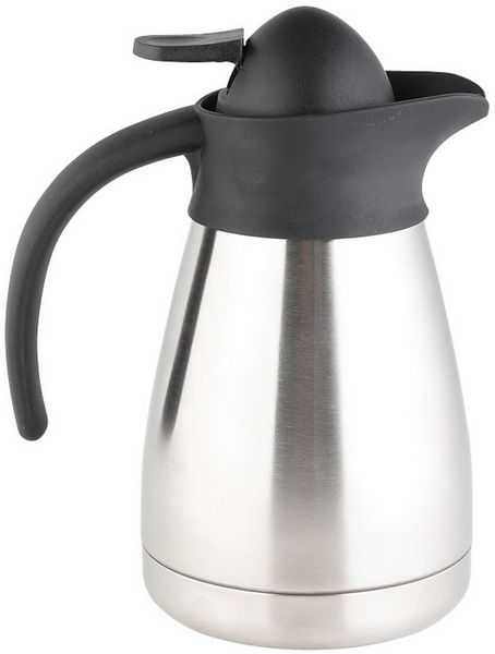 Thermokanne aus Edelstahl, doppelwandig - Isolierkanne 500 ml