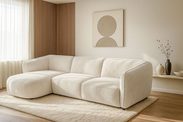 andas Ecksofa Ostrup, schlichtes modernes Design, in verschiedenen Farben