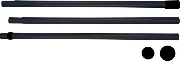 WENKO Klemmstange Herkules, Ø 7,5 mm, ausziehbar, geklemmt, Kunststoff, Metall, verstellbar bis 300 cm