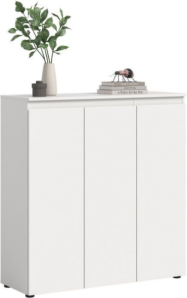 Home affaire Mehrzweckschrank CIPELA, 105x111 cm, viel Stauraum, variable Einlegeböden, universal (1-St, in vielen verschiedenen Trendfarben verfügbar) Schuhschrank, Kleiderschrank, Universalschrank, Aktenschrank, Schrank