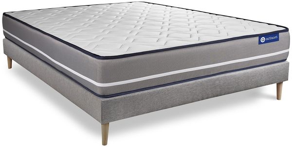 Actilatex pur matratze 150x195 cm + Bettgestell mit lattenrost - Dicke : 20cm - Latex und Memory-Schaum - H4 Bild 3