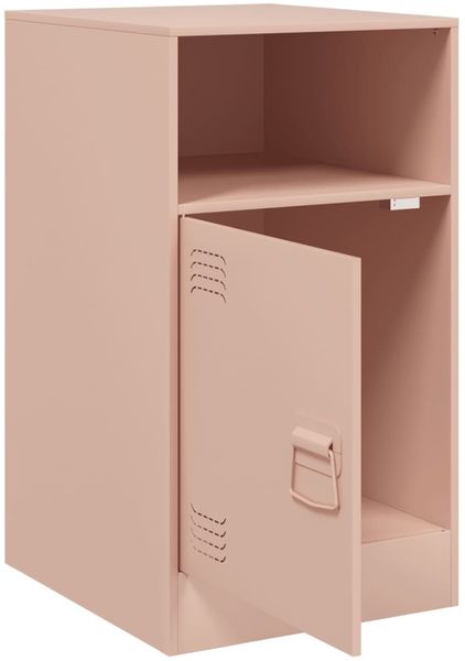 vidaXL Nachttisch Rosa 34,5x39x62 cm Stahl 841765 Bild 7