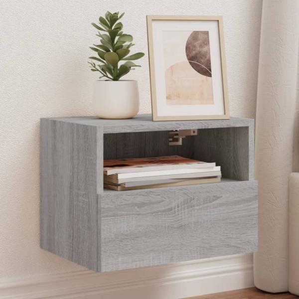 vidaXL TV-Wandschränke 2 Stk. Grau Sonoma 40x30x30 cm Holzwerkstoff 836851