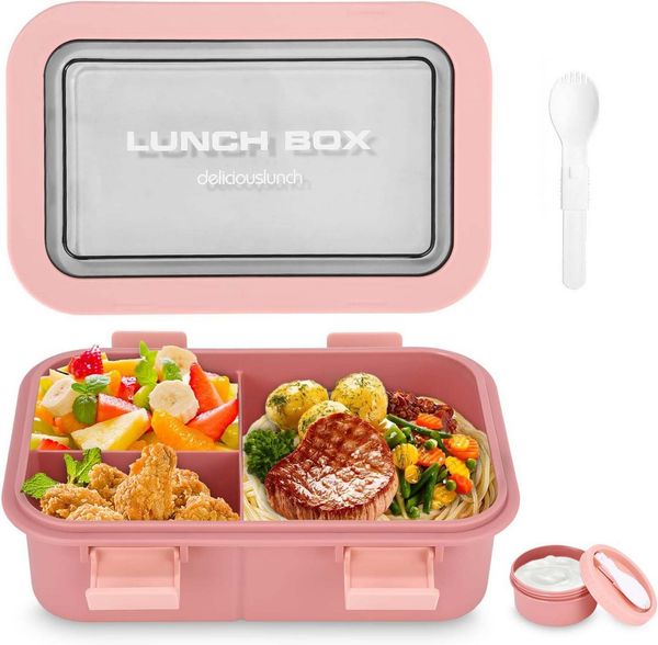 Agger Lunchbox für Kinder und Erwachsene, Brotdose mit Fächern