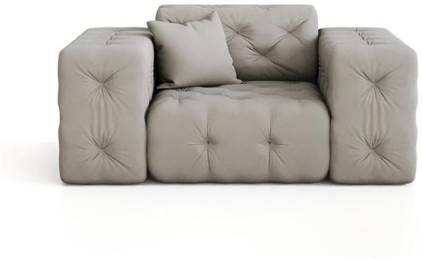 Sessel Designersessel CHANTAL in Stoff Opera Velvet Braun Bild 2