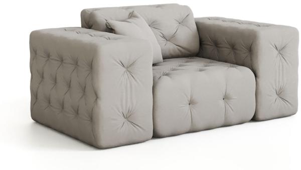 Sessel Designersessel CHANTAL in Stoff Opera Velvet Braun Bild 3