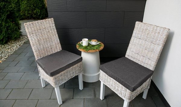 sunnypillow Stuhlkissen 4er Set Stuhlkissen 40 x 45 x 5cm