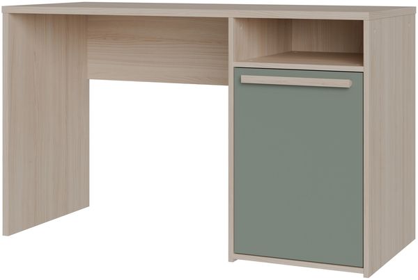 Schreibtisch >CAPAIA< in Riva Eicha Dekor / Salbei - 123,6x75,5x52,7cm (BxHxT) Bild 5