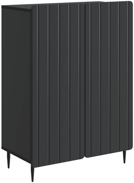 vidaXL Sideboard Schwarz 66 x 34,5 x 92 cm Holzwerkstoff 894356