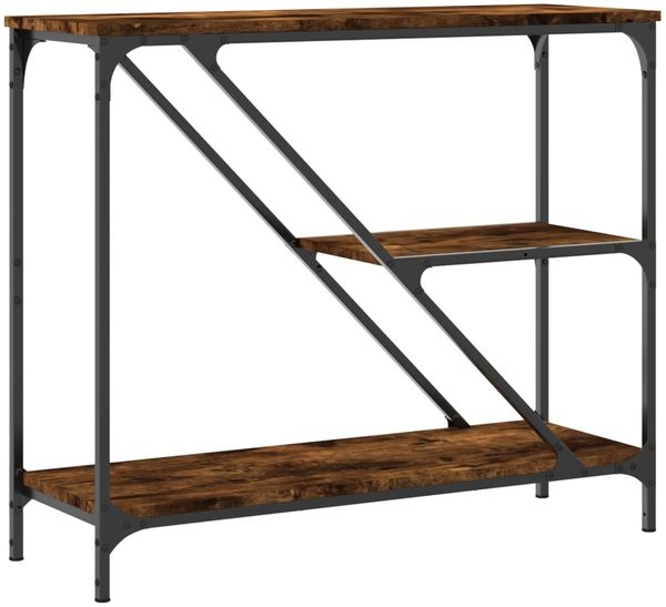 Konsolentisch, Beistelltisch, Konsole Räuchereiche 88,5x30x75 cm Holzwerkstoff Bild 6