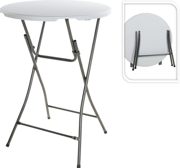 Koopman Stehtisch Bistrotisch Biertisch Ø 80 cm Rund klappbar 1/2/3 er Set (2-St), 2 Stk, Klappbar, Ø 80 cm, Rund, klappbar Kunststoff