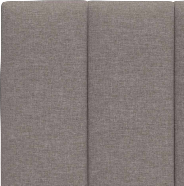 vidaXL Bett mit Matratze "Hanko" Taupe 90x200 cm Stoff 3310507 Bild 10
