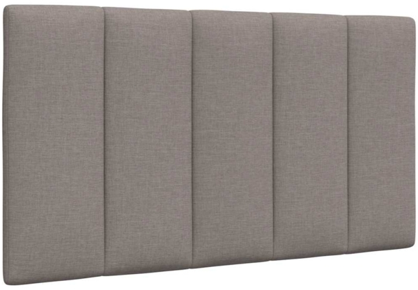 vidaXL Bett mit Matratze "Hanko" Taupe 90x200 cm Stoff 3310507 Bild 8