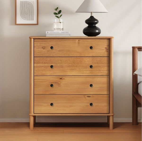 IDIMEX Kommode APOANA, Schlafzimmer Kommode mit Schubladen aus Massivholz Eiche Finish