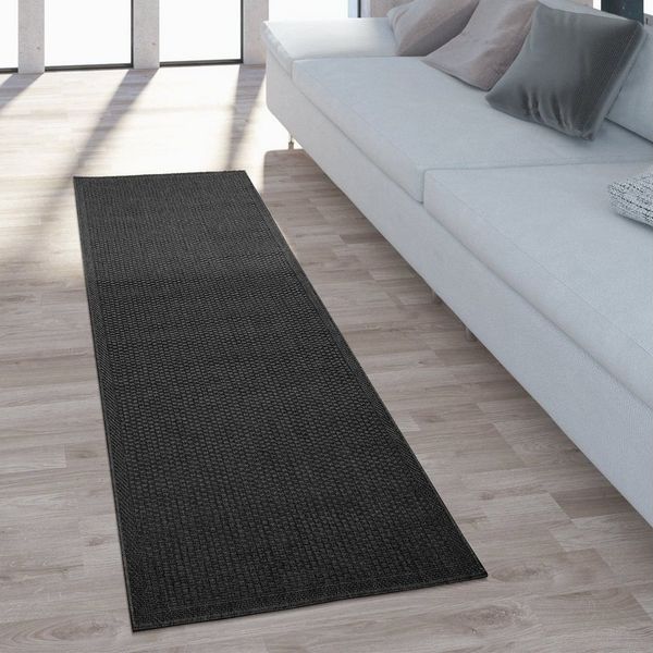 Paco Home Teppich Timber 125, rechteckig, Höhe: 4 mm, Flachgewebe, Sisal Optik, auch als Läufer, In- und Outdoor geeignet